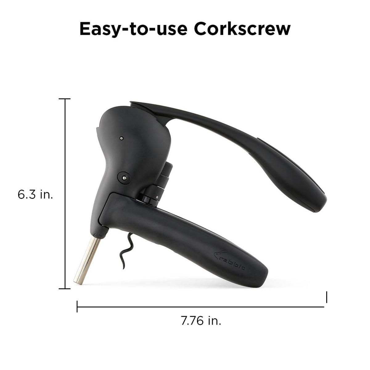 Closeup of Rabbit corkscrew foil cutter blades for clean foil removal
