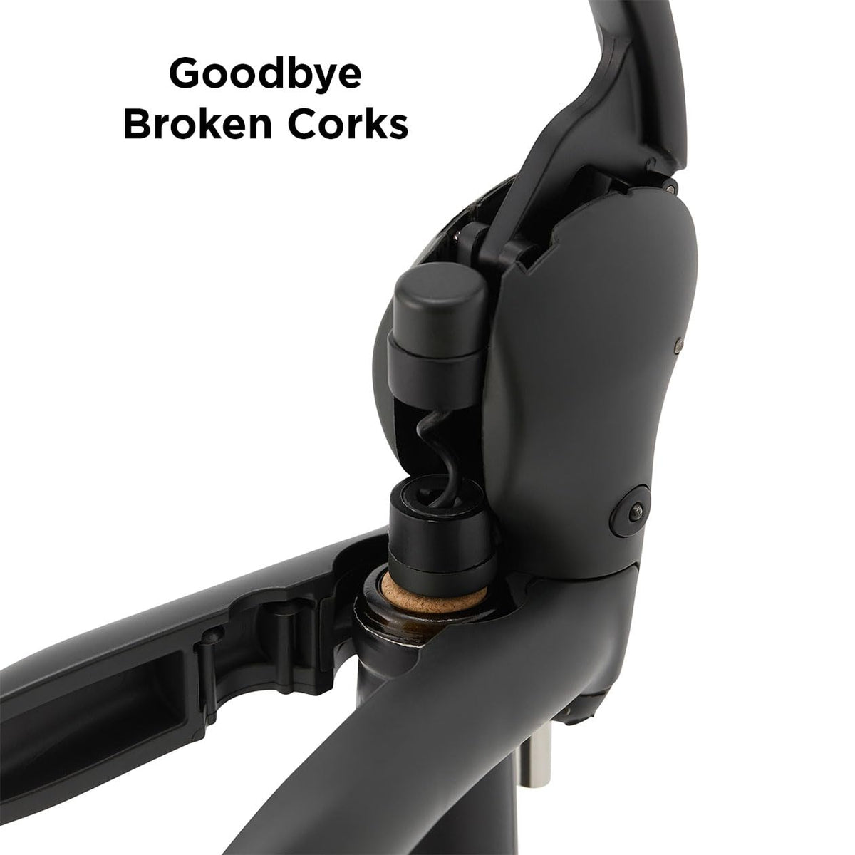 Solid metal lever of Rabbit corkscrew shows durability and stability