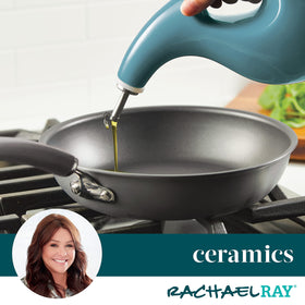 Agave blue Rachael Ray bottle adds color to kitchen decor