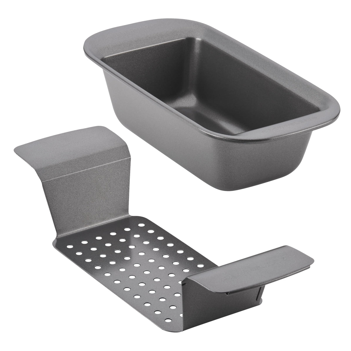 Rachael Ray bakeware with removable insert offers versatility.