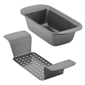 Rachael Ray bakeware with removable insert offers versatility.