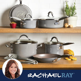 Rachael Ray Cucina 3-quart sauté pan with lid for versatile cooking