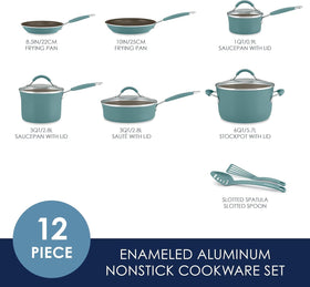 Rachael Ray Cucina 6-quart stockpot with lid for hearty soups