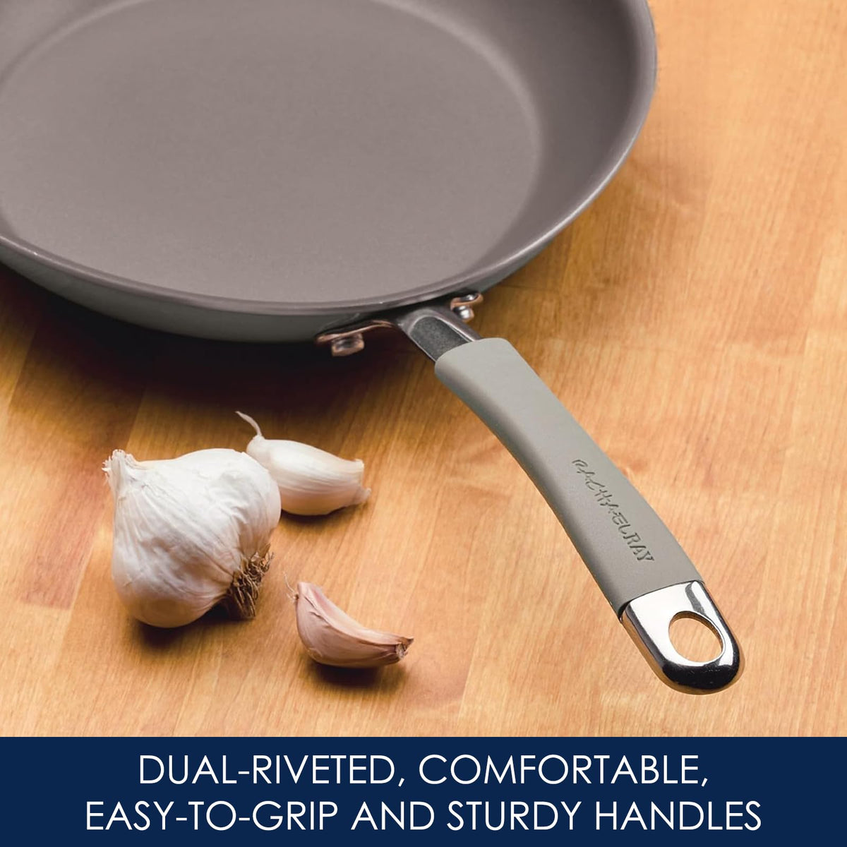Rachael Ray Cucina 8.5-inch frying pan for sautéing and browning