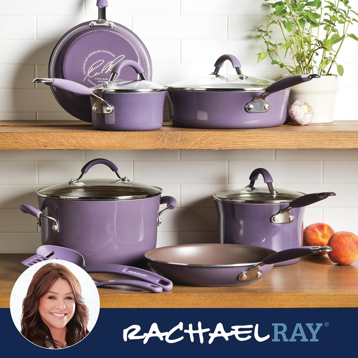 Rachael Ray Cucina included silicone utensils for immediate cooking