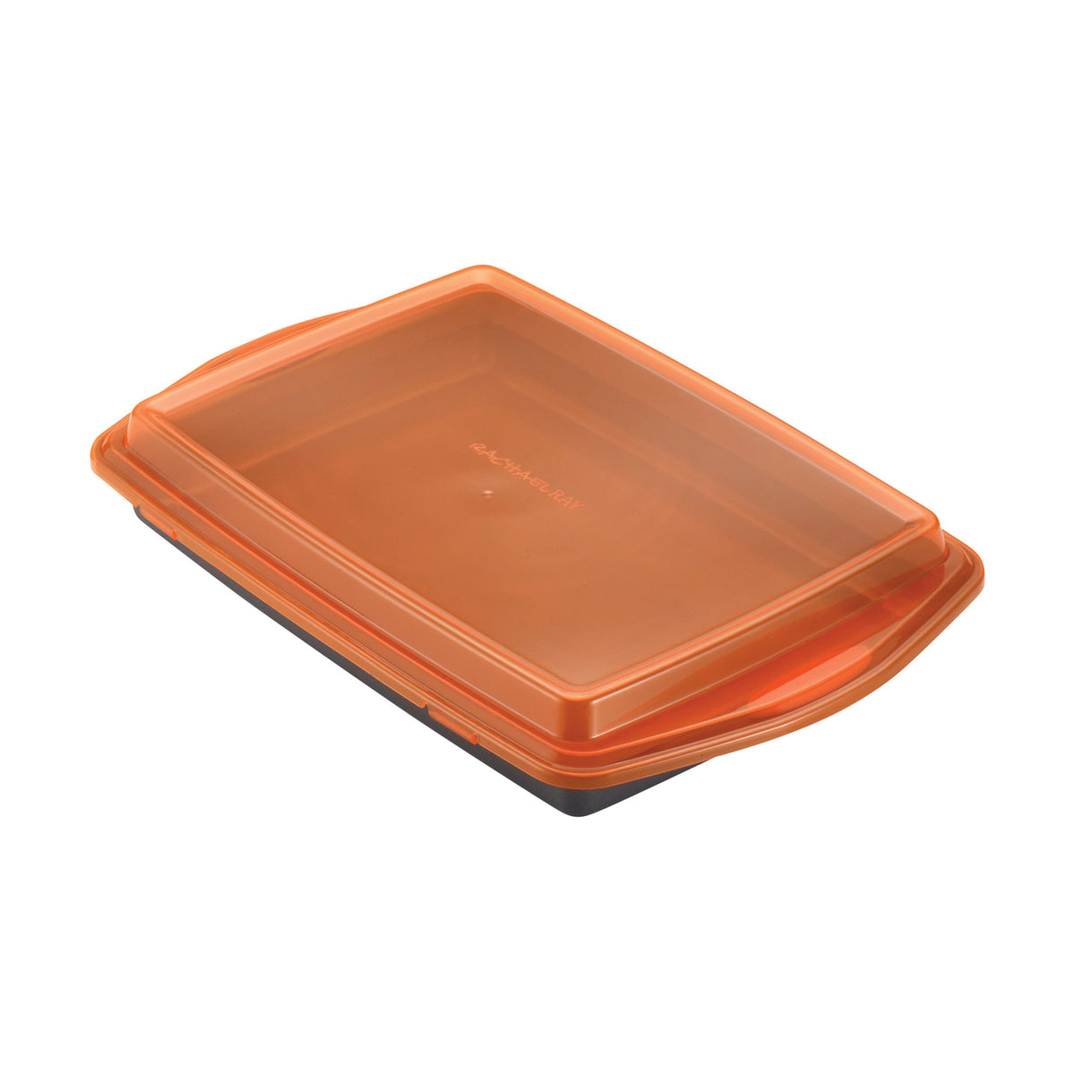 Rachael Ray heavy-gauge steel bakeware resists warping for even results.