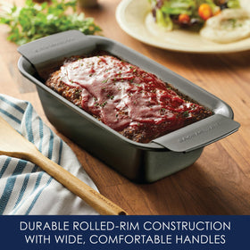 Rachael Ray loaf pan safe up to 450°F in any oven.