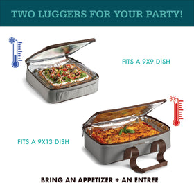 Rachael Ray Lugger Duo durable exterior fabric resists dirt.