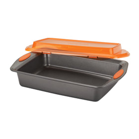 Rachael Ray nonstick coating provides reliable food release during baking.