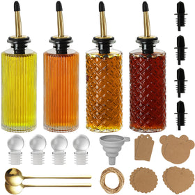 RACOBOT coffee syrup dispenser bottles keep syrups organized and fresh.