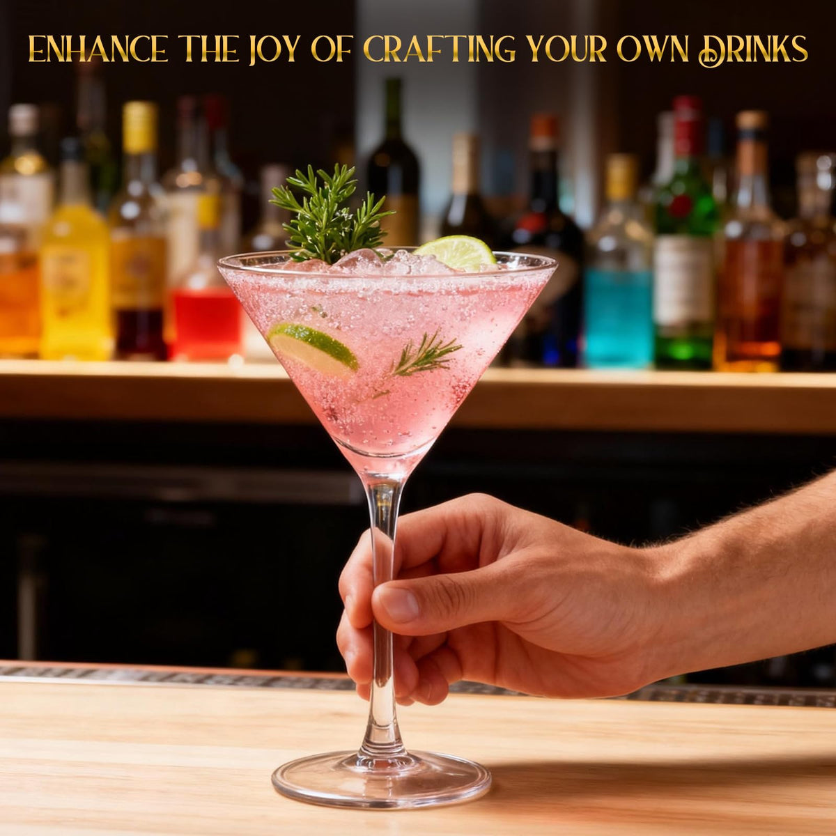 RACOBOT Versatile Glassware fits cocktail nights, brunches, and festive gatherings.
