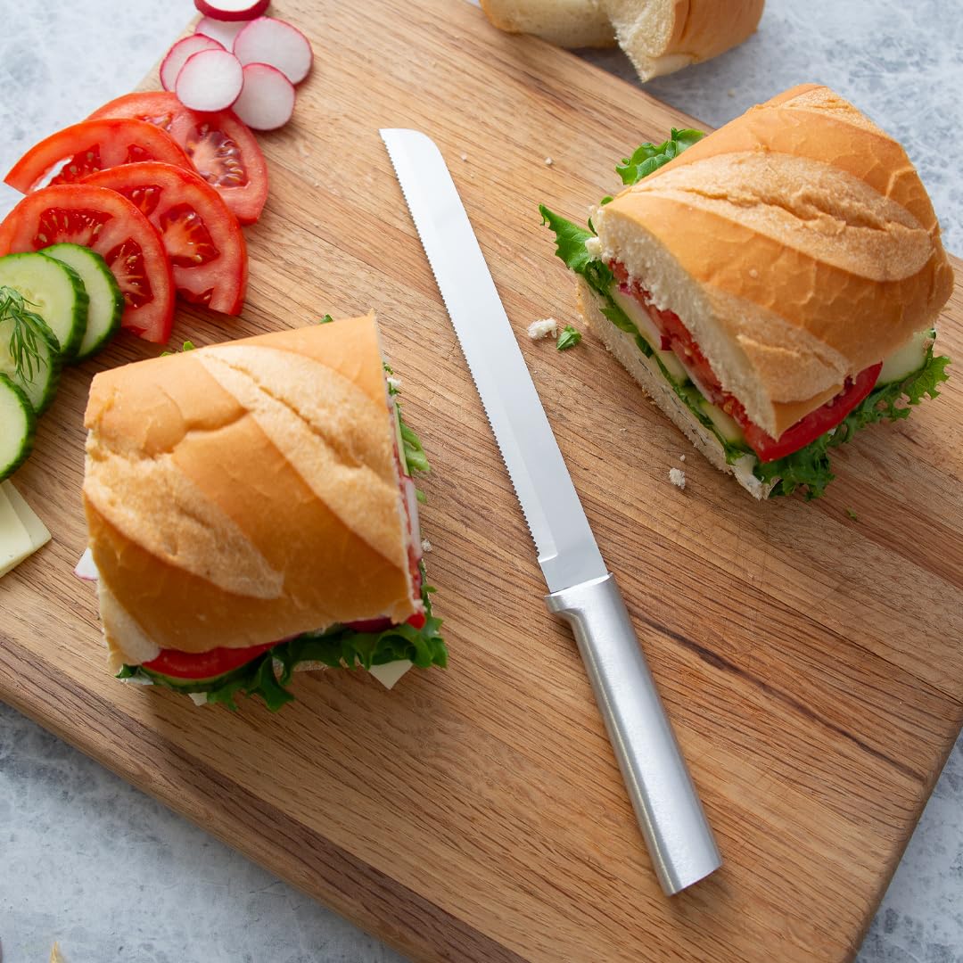 RADA bread knife packaging display with brand logo