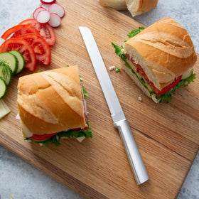 RADA bread knife packaging display with brand logo