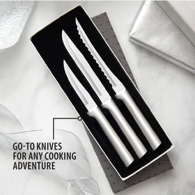 RADA gift set layout showcasing three knives for everyday prep