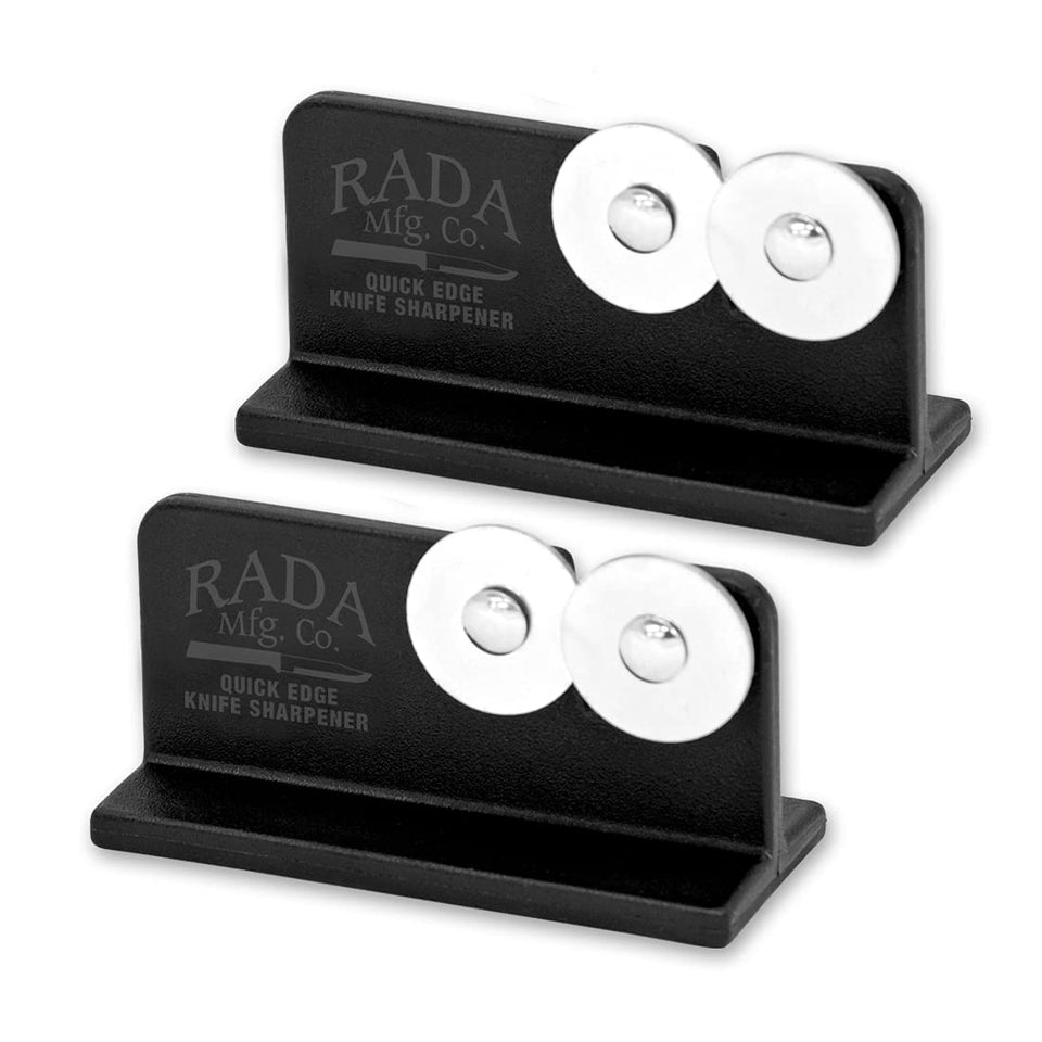 Rada Quick Edge Knife Sharpener with dual wheels for fast edge restoration.