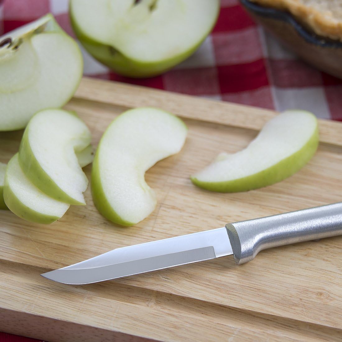 RADA Regular Paring Knife balance grip improves control during tasks.
