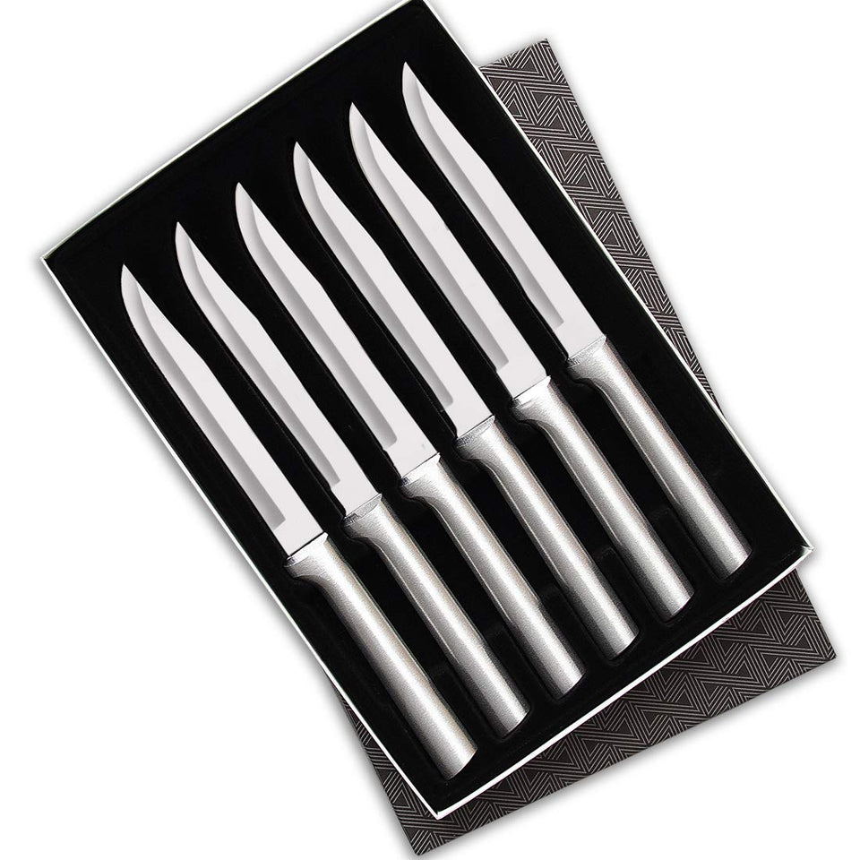 Rada six-piece knife set displayed together for versatile dining and meal prep.