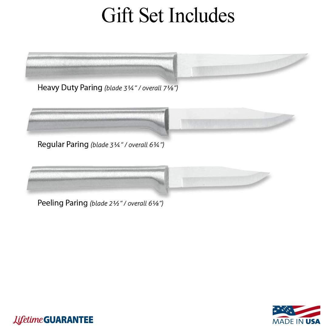 RADA stainless steel blades provide durable sharpness for daily kitchen tasks.