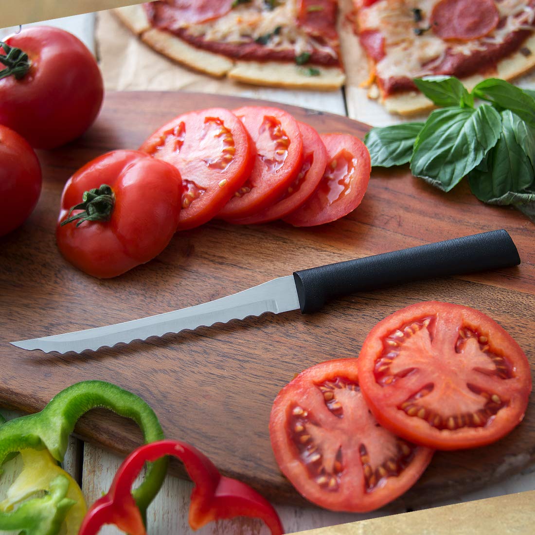 Rada Tomato Slicer Knife dishwasher-safe handle for easy cleanup
