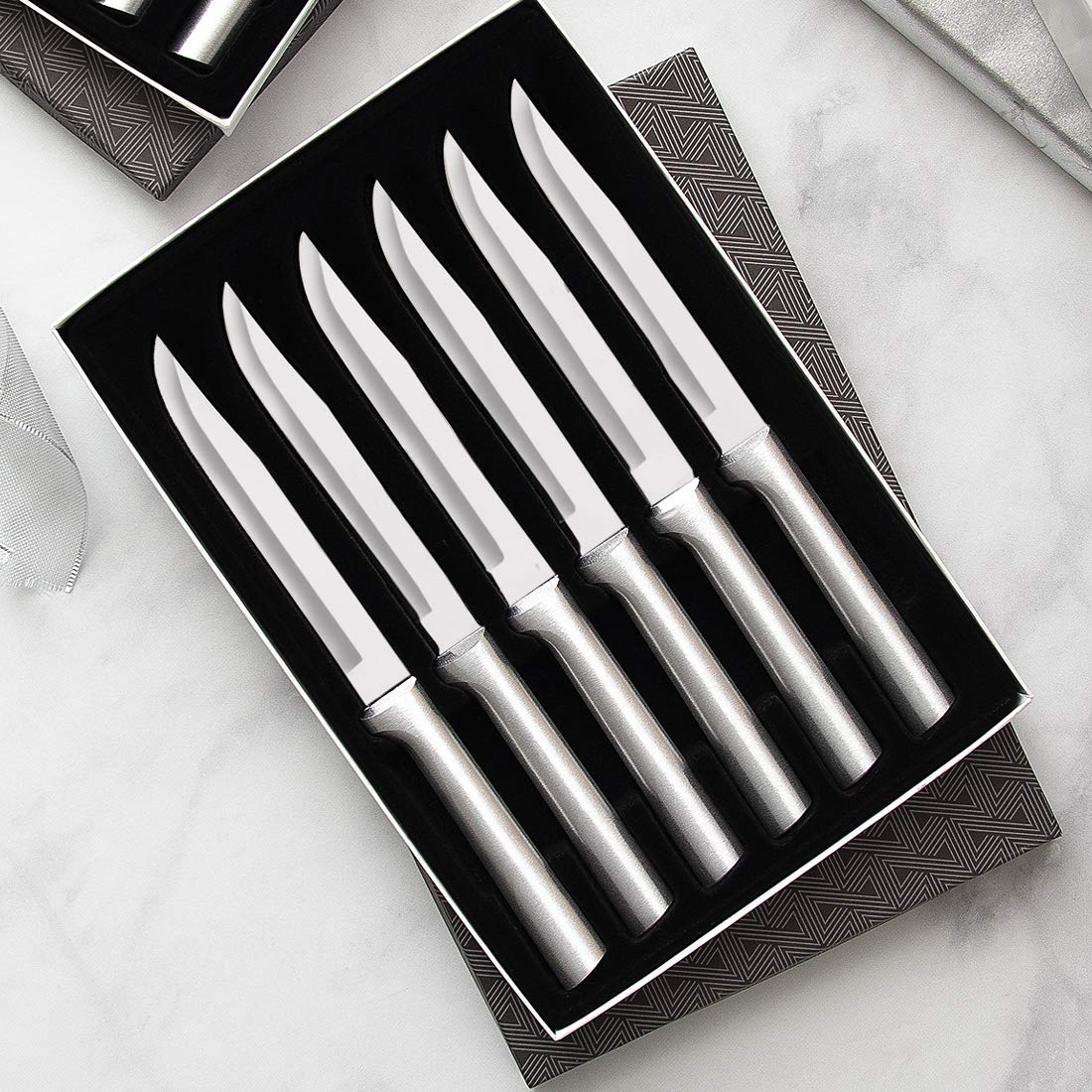 Rada USA-made knife set packaging emphasizes quality and durability.