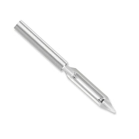 RADA vegetable peeler with dual-edge blade enables smooth peeling of potatoes and carrots.