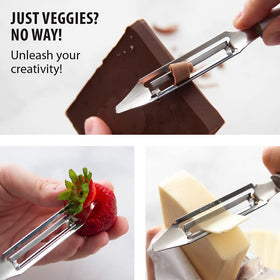 RADA peeler ideal for prepping fruits and vegetables for meals.