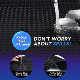 Easy rinse and wipe for quick cleanup after service.