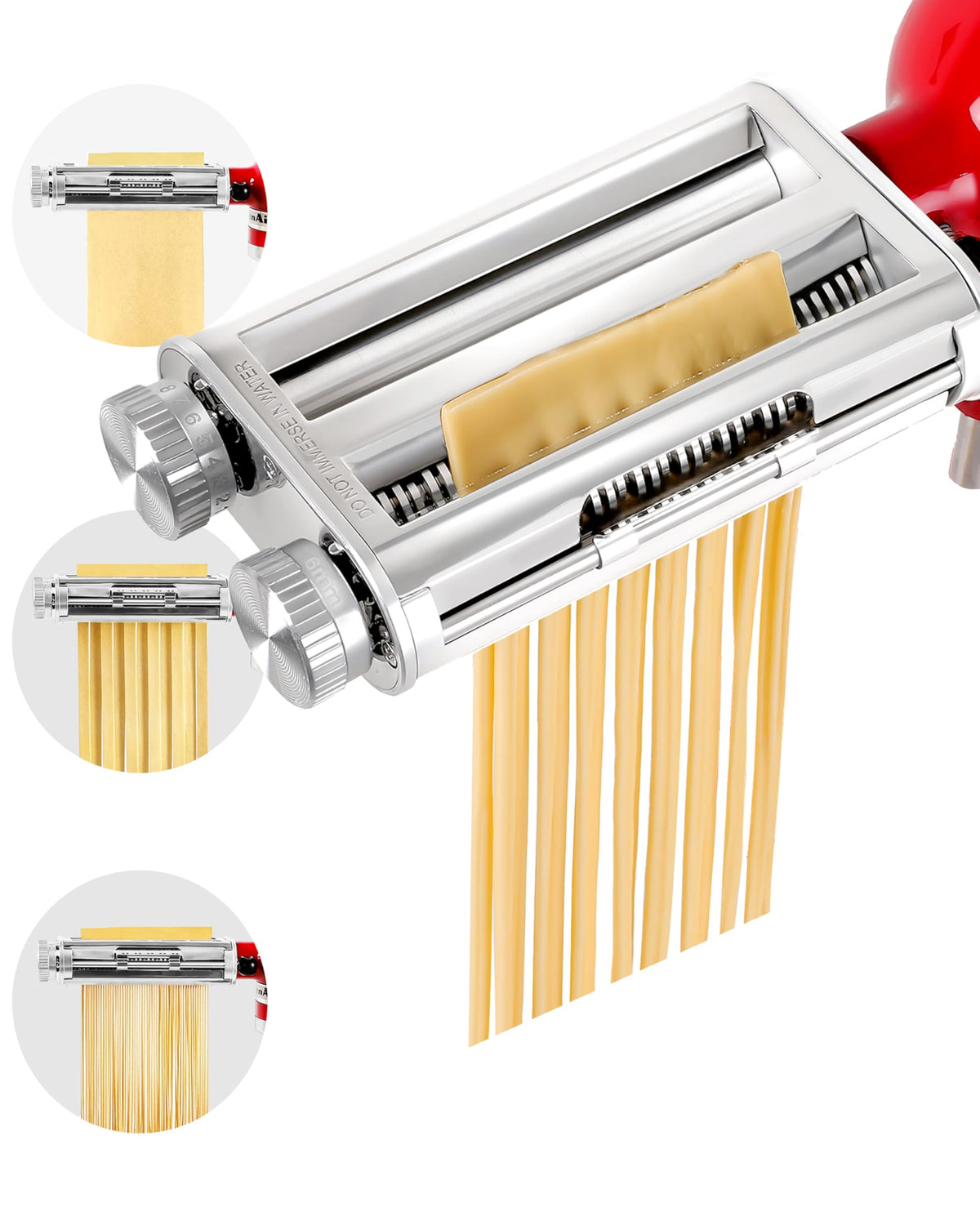 RAF BAR KitchenAid-compatible attachment for easy home pasta making.