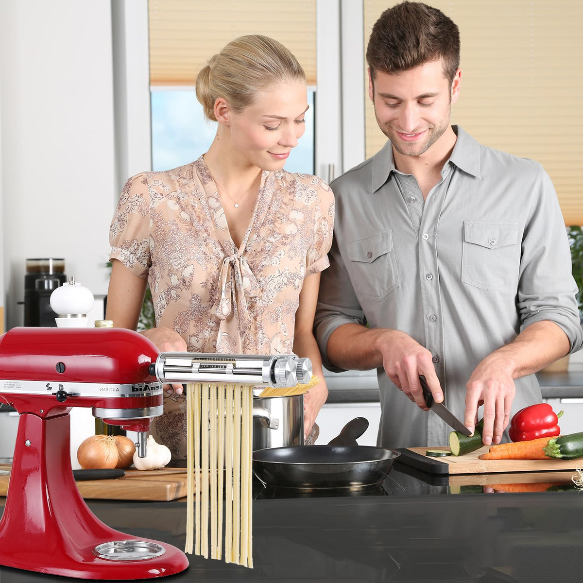RAF BAR thickness dial with eight settings for customizable pasta texture