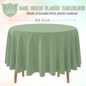 Ragnhild 16-pack sage green tablecloths for quick event setup