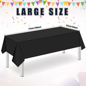 Ragnhild black tablecloth durable-material for long party setups and everyday use.