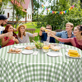 Ragnhild durable, scratch-resistant cover guards tables during parties