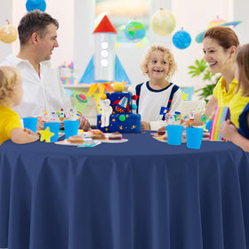 Ragnhild easy-cleanup tablecloth saves time after events.