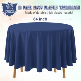Ragnhild navy blue disposable tablecloth pack for quick cleanup after events.