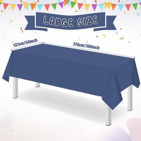 Ragnhild navy blue tablecloth bulk 16-pack ready for hosting multiple guests