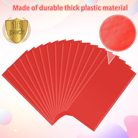 Ragnhild red tablecloth close-up showing durable plastic material