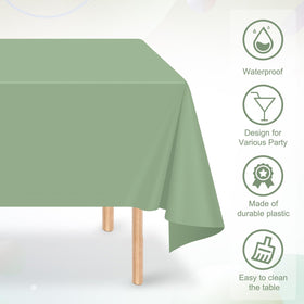 Close-up of Ragnhild sage green plastic material showing durability