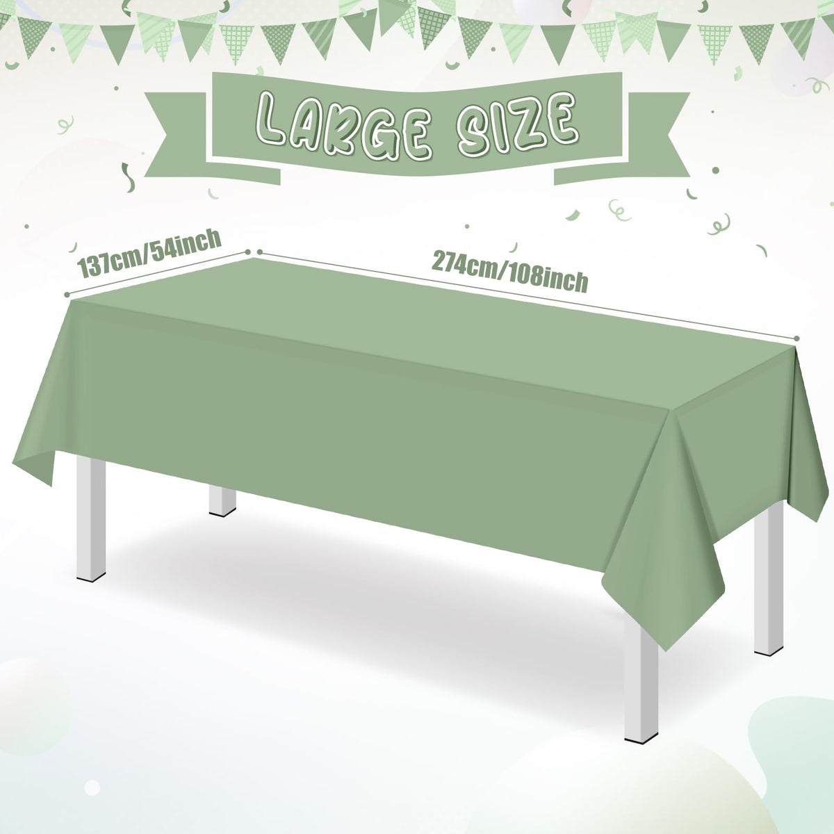 Ragnhild tablecloth setup enhances party tables for an organized look