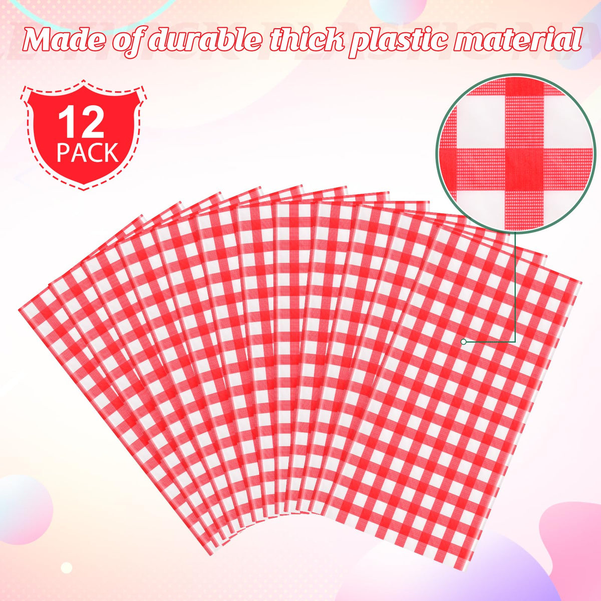 Ragnhild waterproof tablecloth protecting a table during an outdoor event