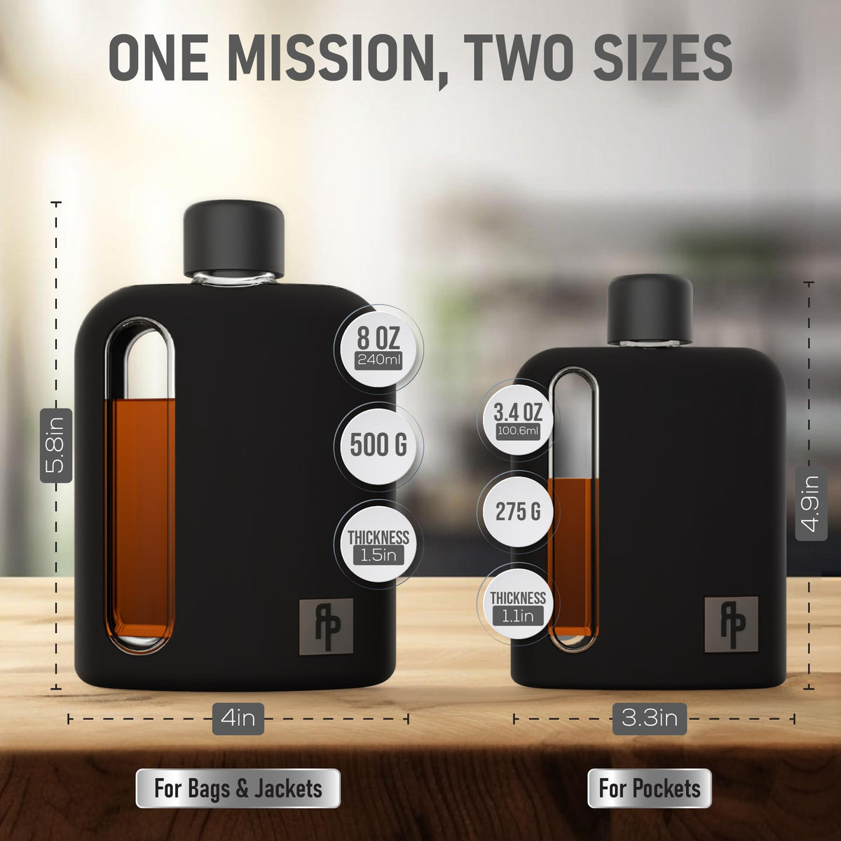 Ragproper travel gift set showcases portable, on-the-go whiskey enjoyment.