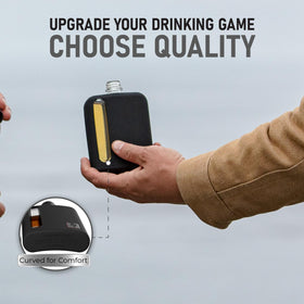 Ragproper 100ml flask showing compact single-shot option for easy carry.