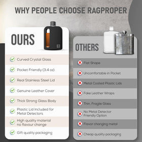 Ragproper adventure-ready flask built for outdoor use with durable silicone cover.