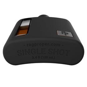 Ragproper silicone-covered flask provides secure grip for travel and daily use.