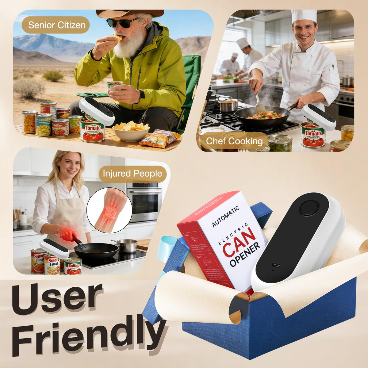 Rainaley stainless steel can opener delivers durable performance