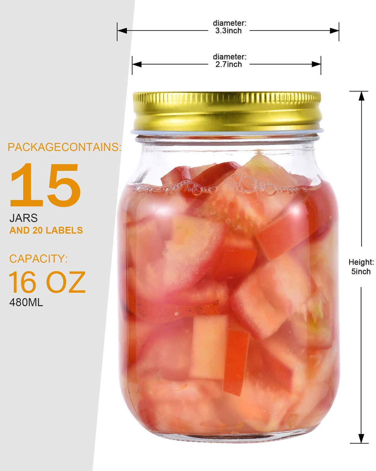 Rainforce pack includes 20 free labels for organization.