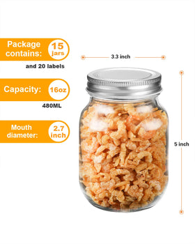 Rainforce regular-mouth mason jar is dishwasher safe for easy cleanup.