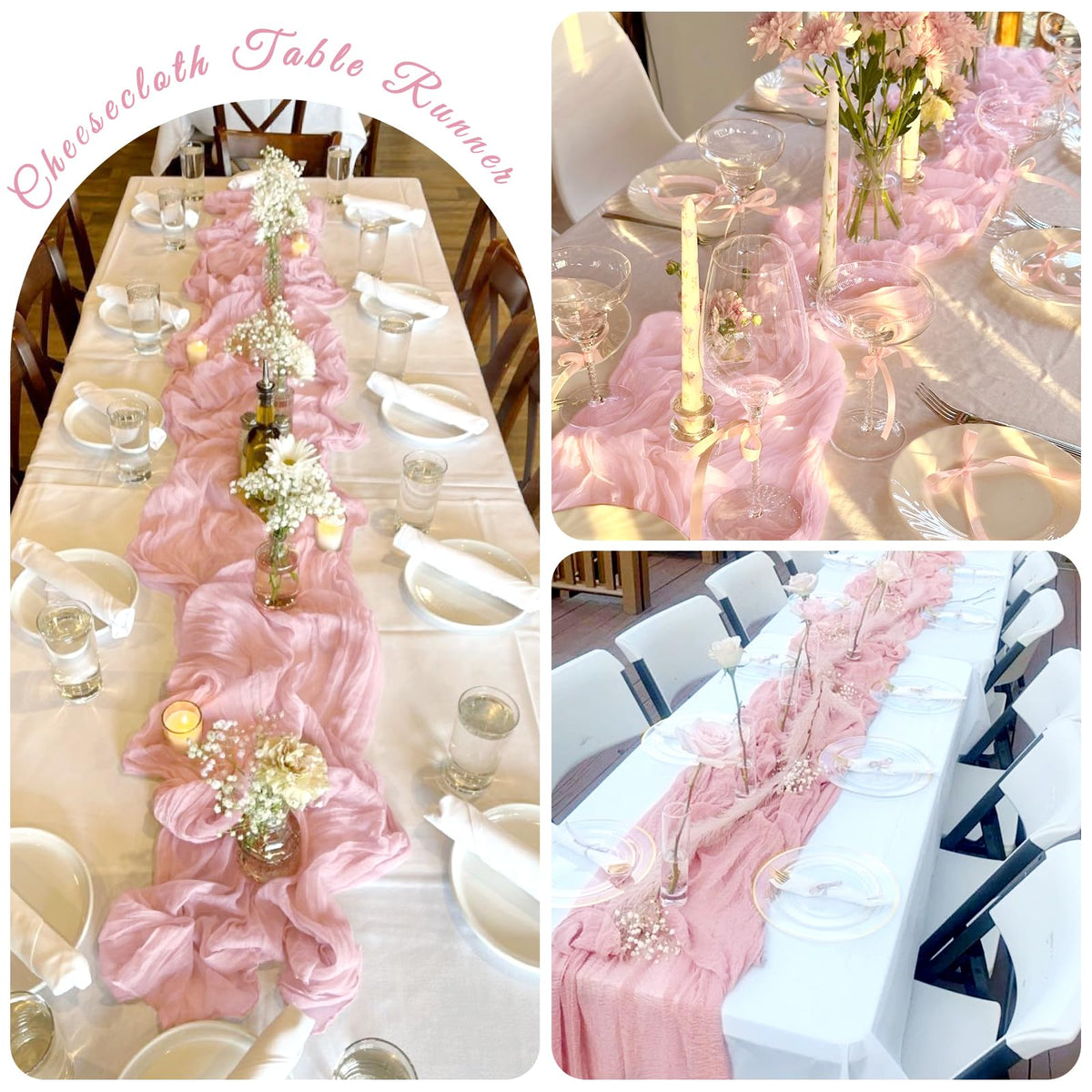 RAINISH easy-care table runner: hand wash or machine wash for simple maintenance
