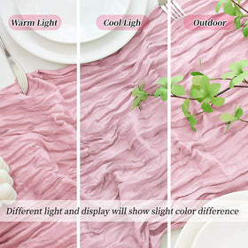 RAINISH premium sheer material provides breathable, durable decor for centerpieces