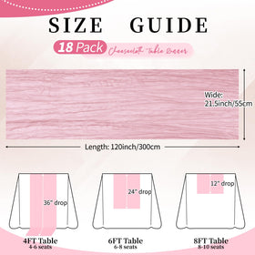 RAINISH vintage pink cheesecloth detail creates rustic elegance for events