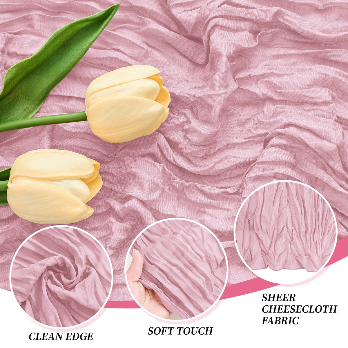 RAINISH pink runner ideal for weddings and baby showers, tying ambiance together